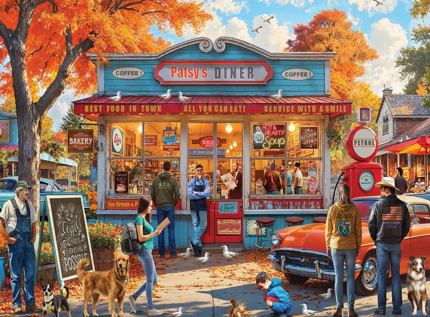 Patsy's Diner 500 Piece Puzzle