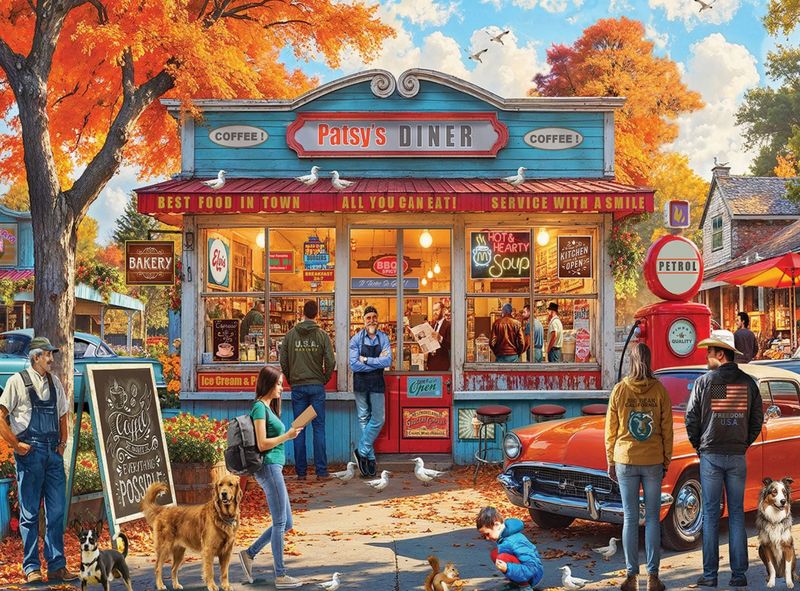Patsy's Diner 500 Piece Puzzle