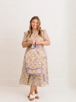 The Celeste Mosaic Maxi Dress