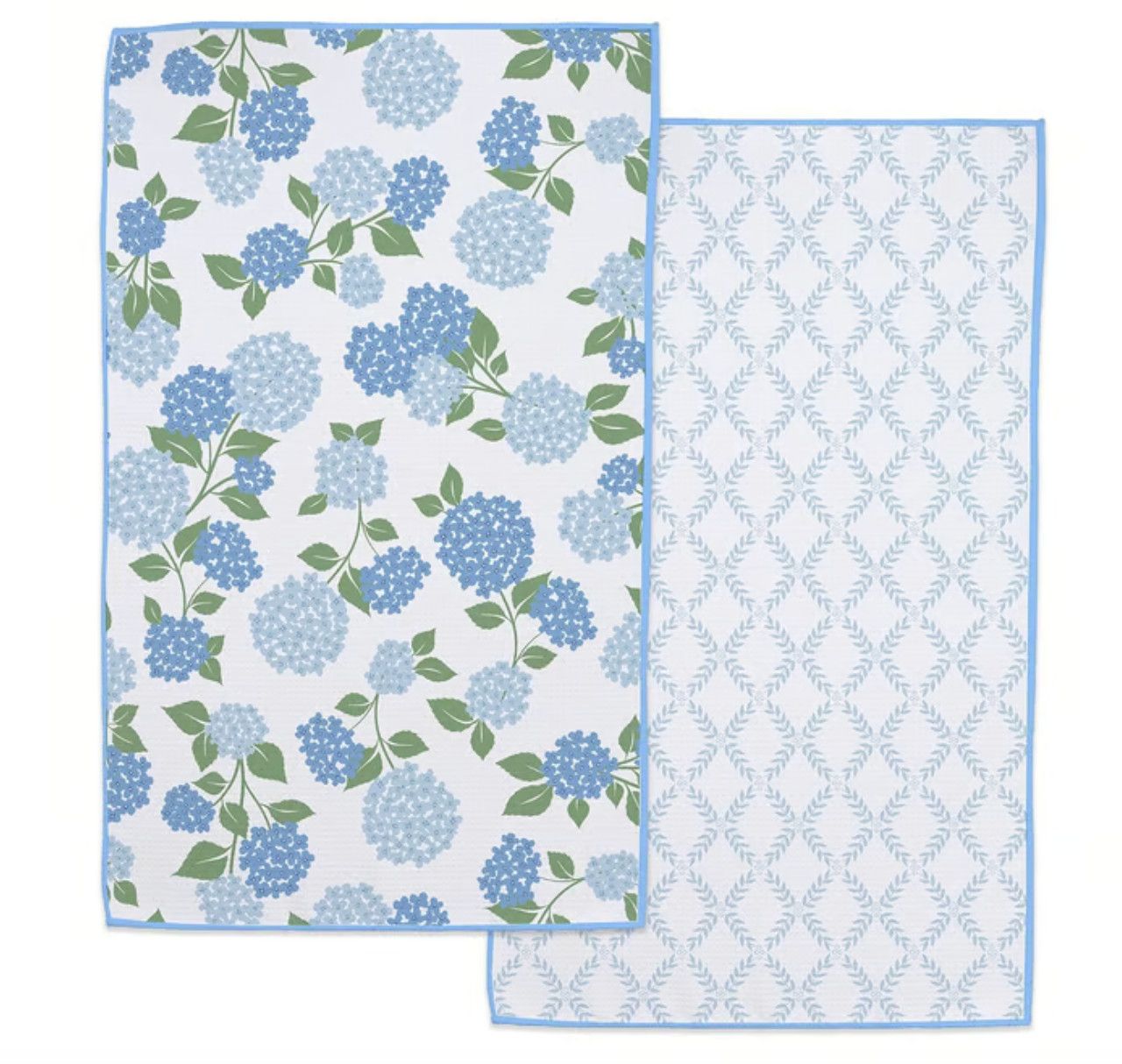 Hydrangea Printed Microfiber Dishtowel