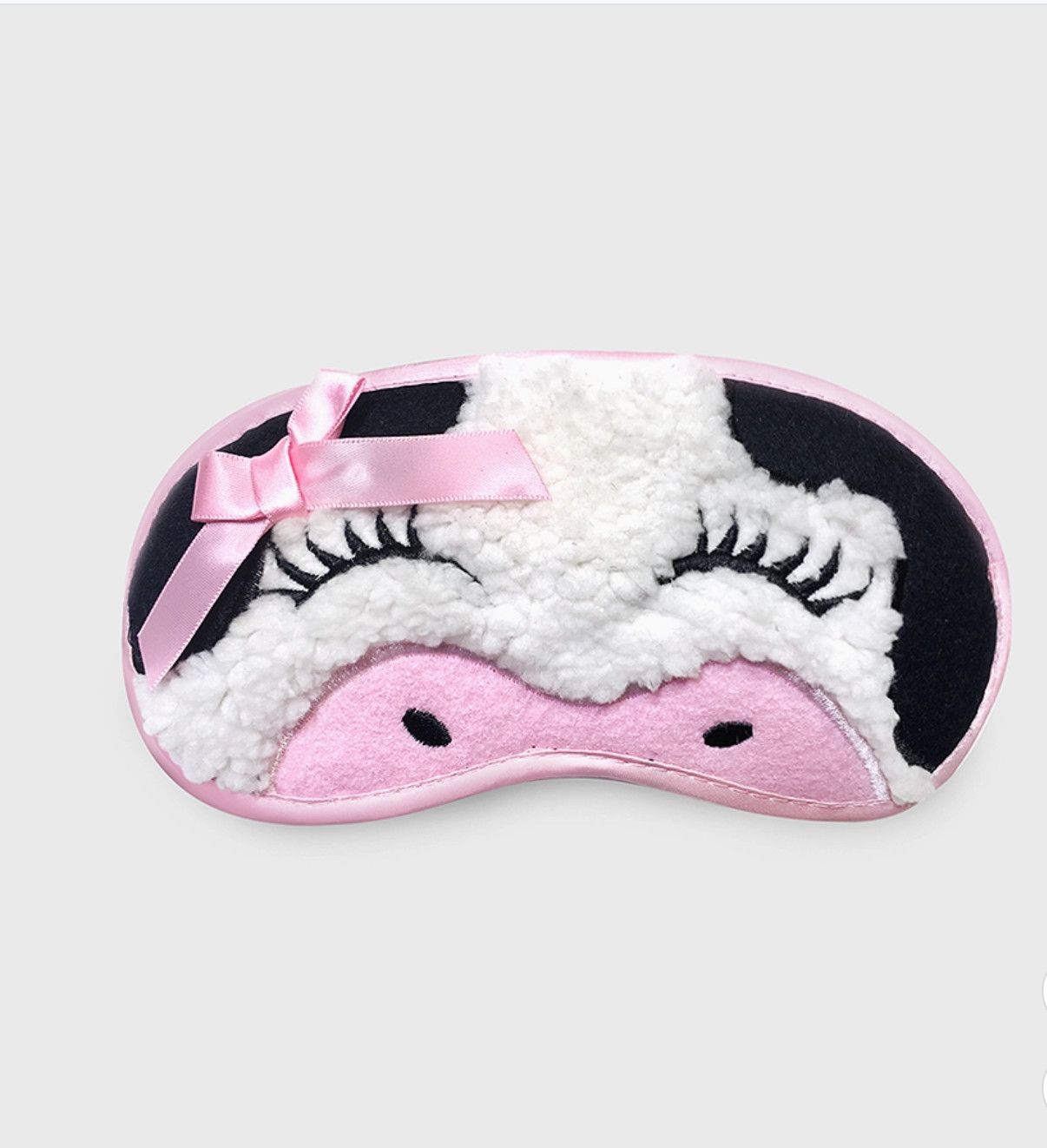 Spa Sister® Wooly Animal Satin Eye Mask | Sleep Cow