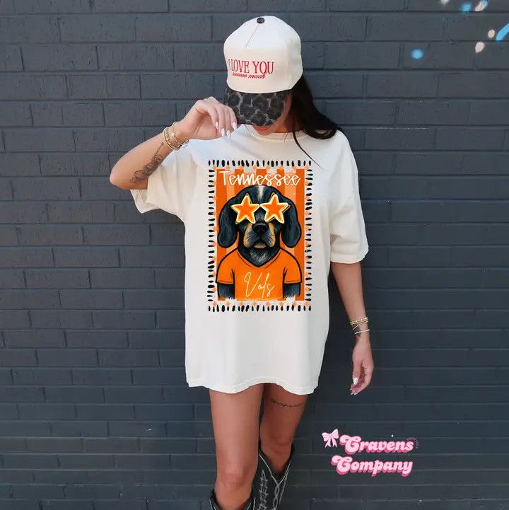 The Tennessee VOLS Doodle Mascot Tee, Size: S