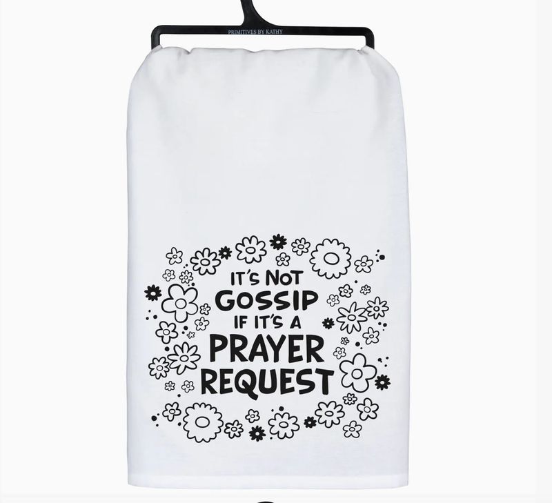 Prayer Request Tea Towel