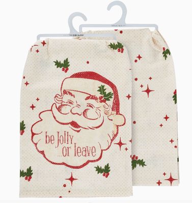 Be Jolly or Leave Kitchen Towel