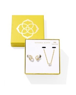 The Cailin Crystal Gift Set Gold Crystal