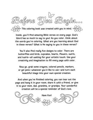 Color the Bible for Girls Book