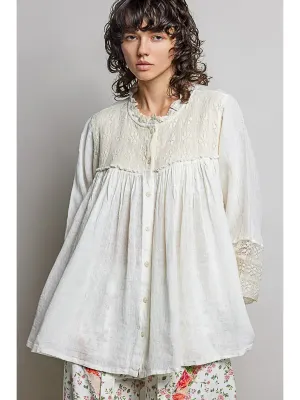 The Rune Relaxed Flowy Lace Top