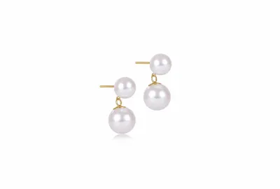 Enewton Classic Pearl 8mm Ball Drop Stud Pearl