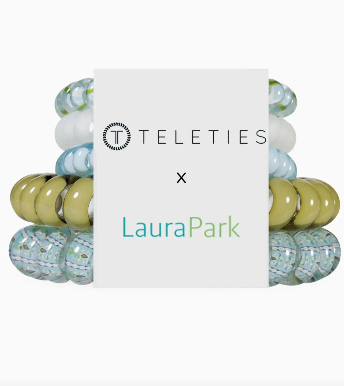 Teleties™ x Laura Park Hair Ties | Bay Breeze, Size: Mixed