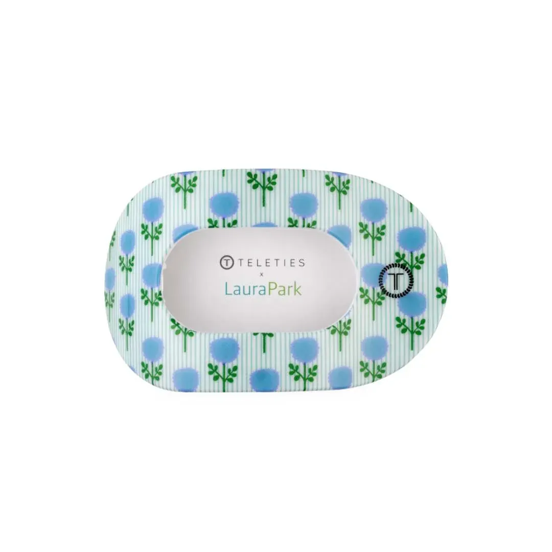 Teleties™ x Laura Parks Flat Round Hair Clip | Blue Marigold