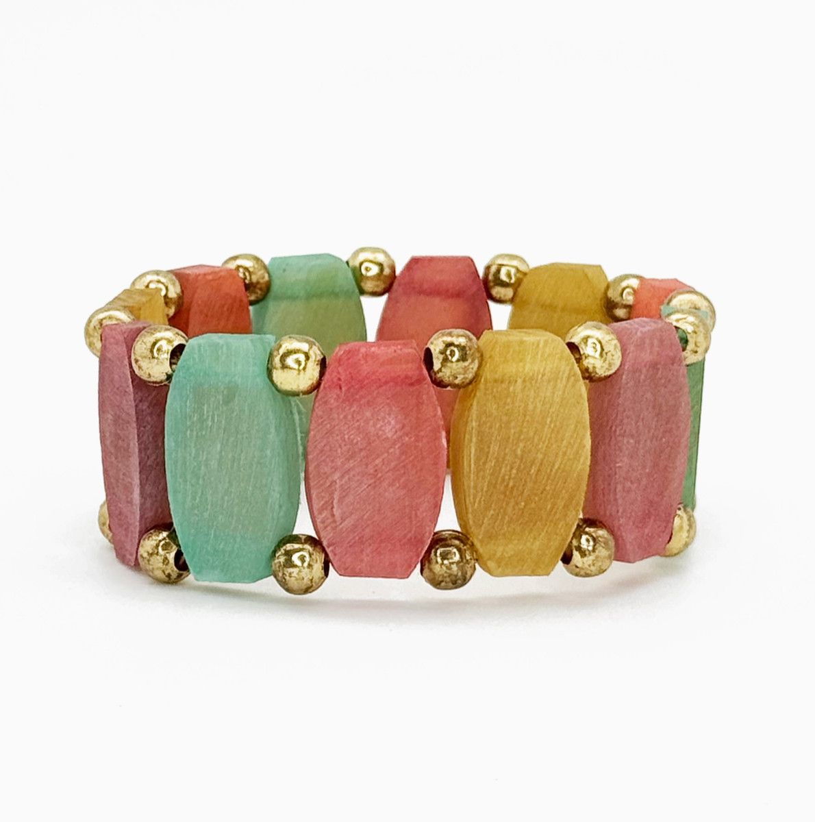 Omala Horn Faceted Bracelet | Pastel