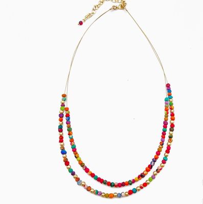 Small Aasha Necklace | Dainty Wire Bib