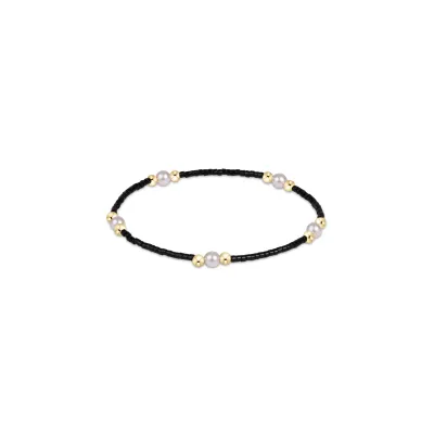 Enewotn Gameday Hope Purpose Pearl Bracelet Black