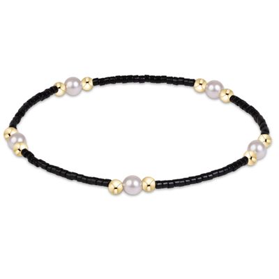 Enewotn Gameday Hope Purpose Pearl Bracelet Black