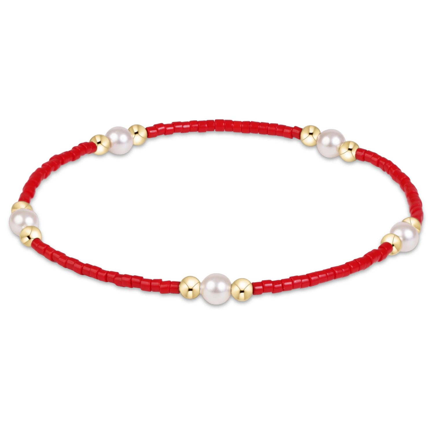 Enewton Gameday Hope Purpose Pearl Bracelet Red