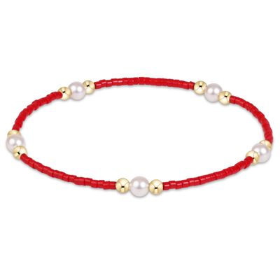 Enewton Gameday Hope Purpose Pearl Bracelet Red