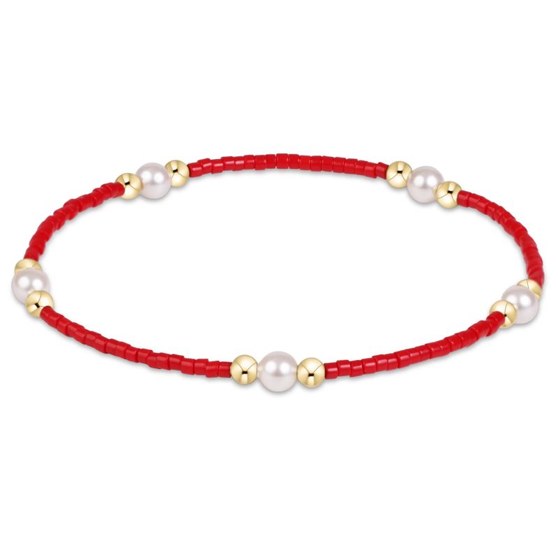 Enewton Gameday Hope Purpose Pearl Bracelet Red