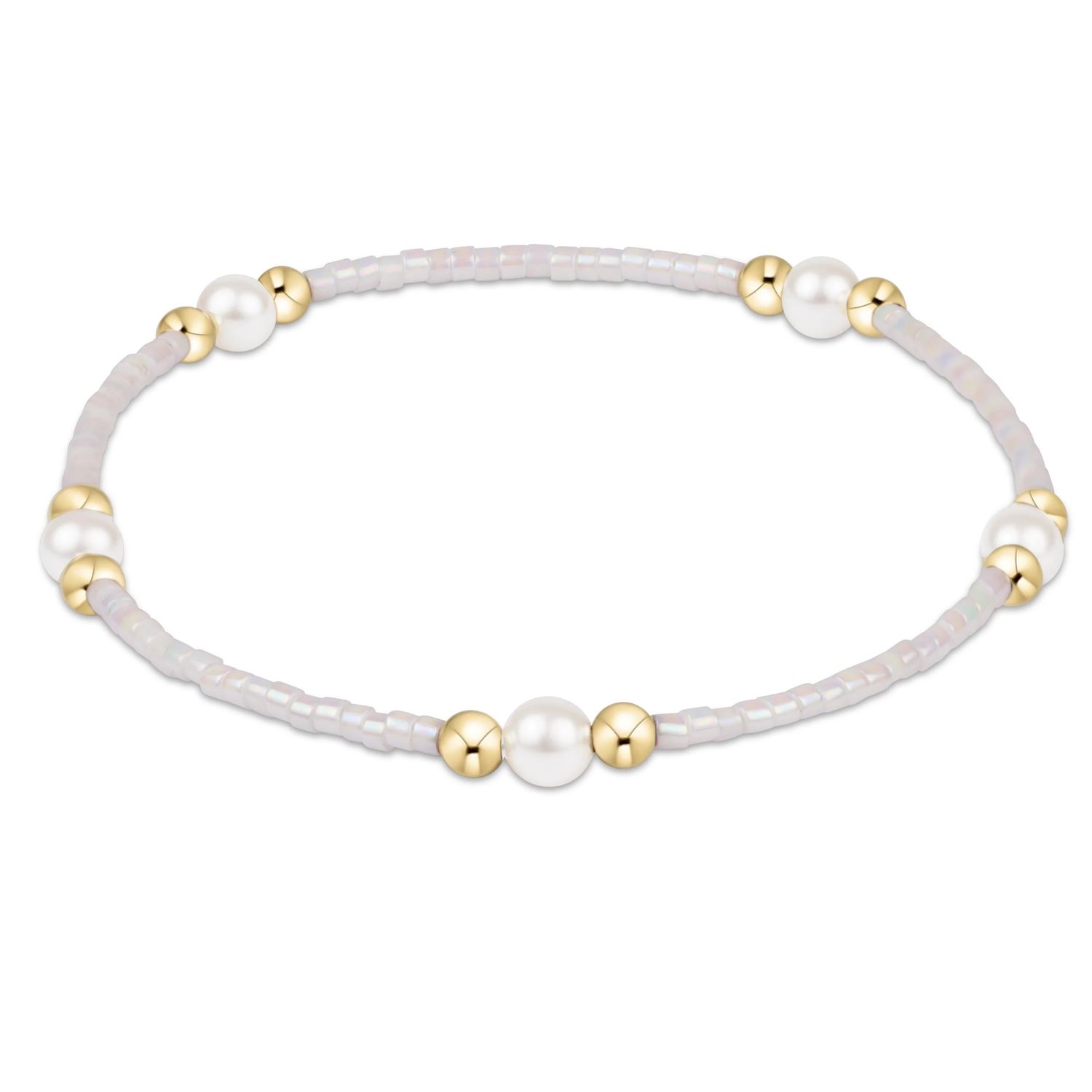 Enewton Gameday Hope Purpose Pearl Bracelet White