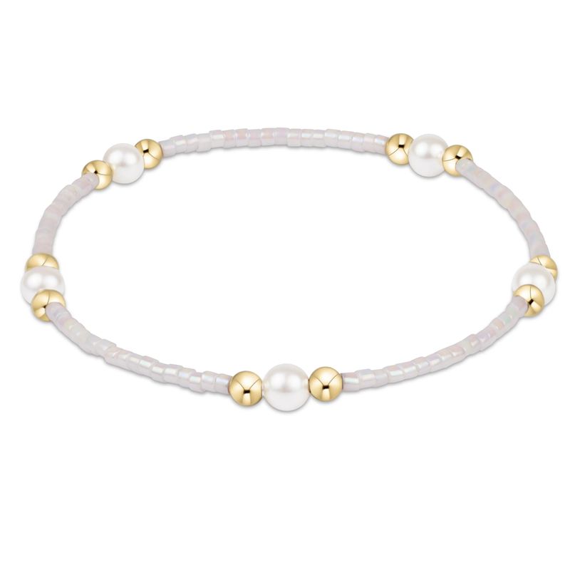 Enewton Gameday Hope Purpose Pearl Bracelet White