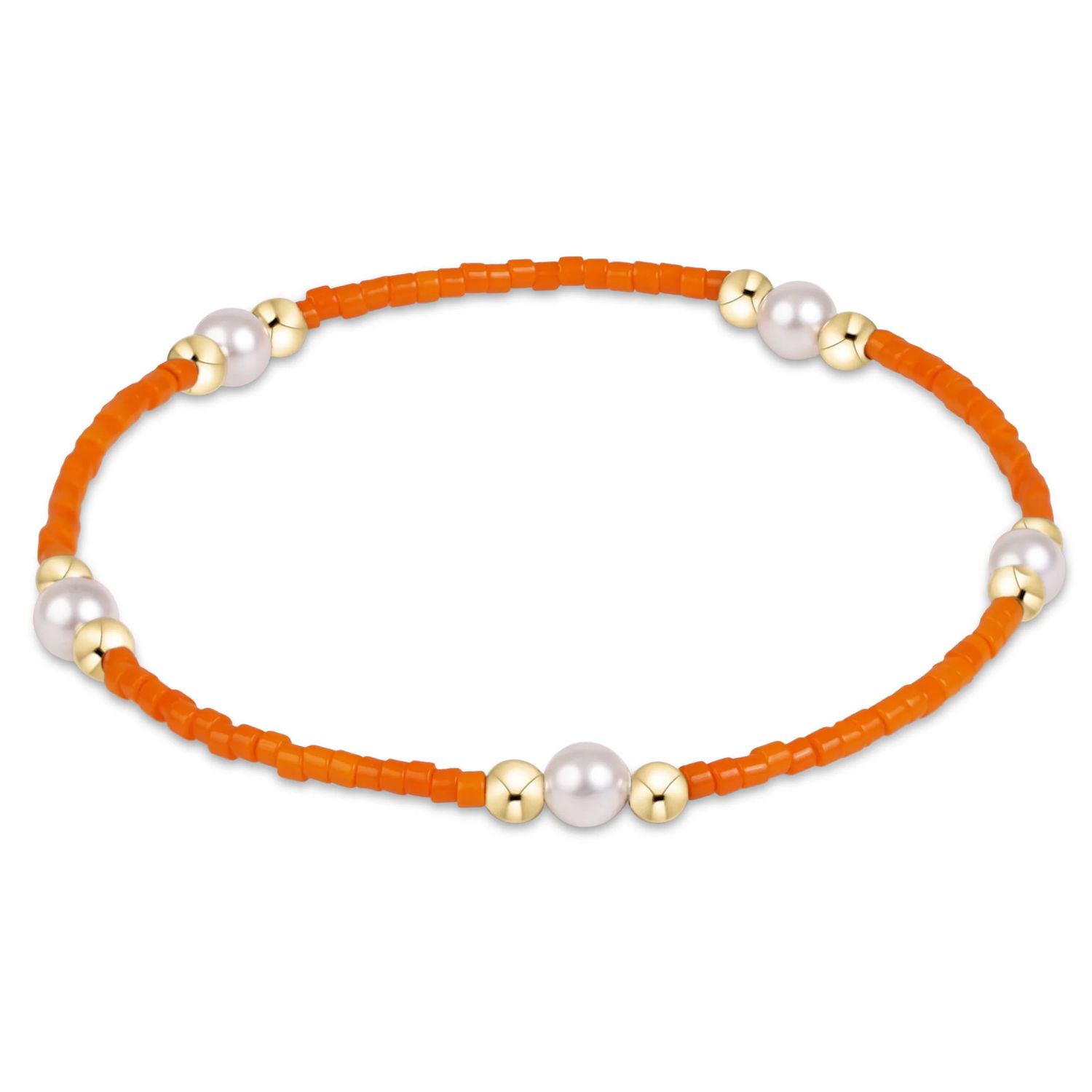 Enewton Gameday Hope Purpose Pearl Bracelet Orange