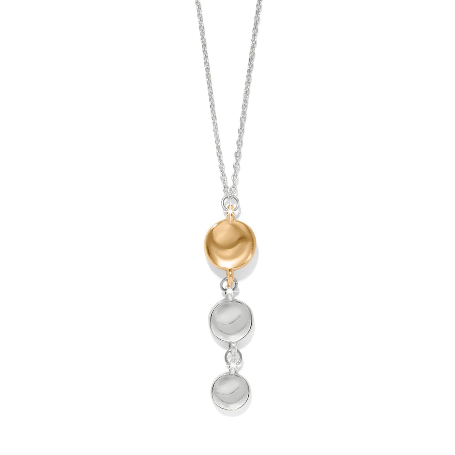 Cascade Drops Trio Necklace Two Tone