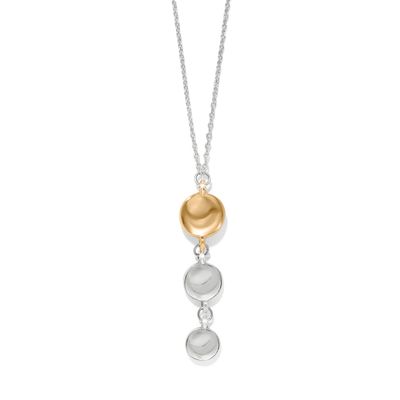 Cascade Drops Trio Necklace Two Tone