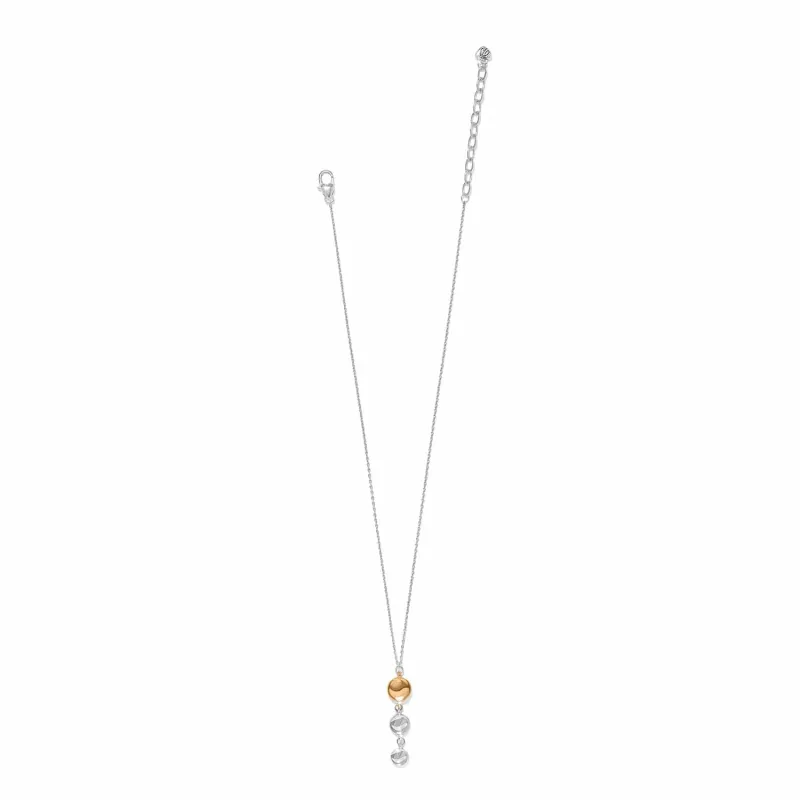 Cascade Drops Trio Necklace Two Tone