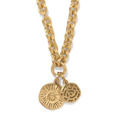 Token Lavish Link Charm Necklace Gold