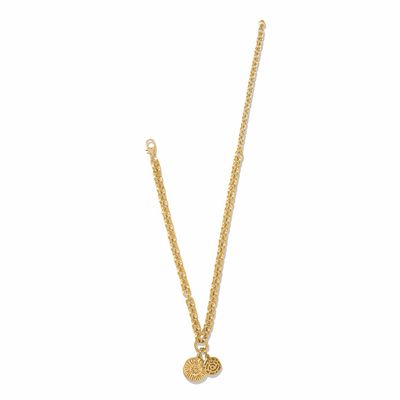 Token Lavish Link Charm Necklace Gold