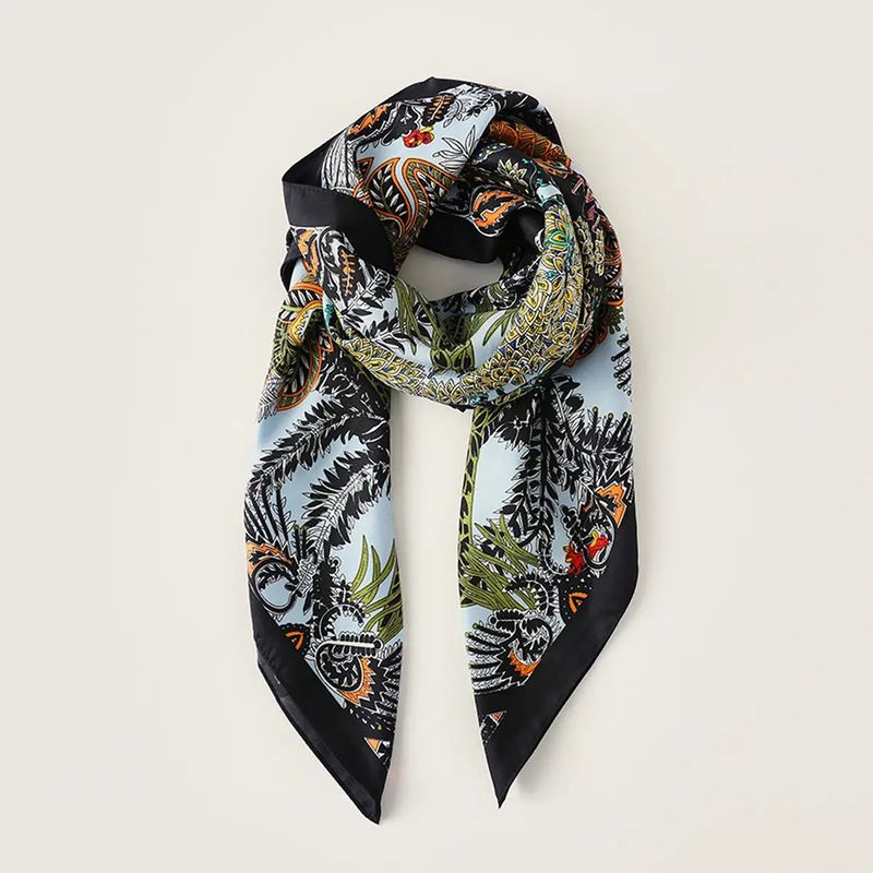 Vintage French Scarf Black
