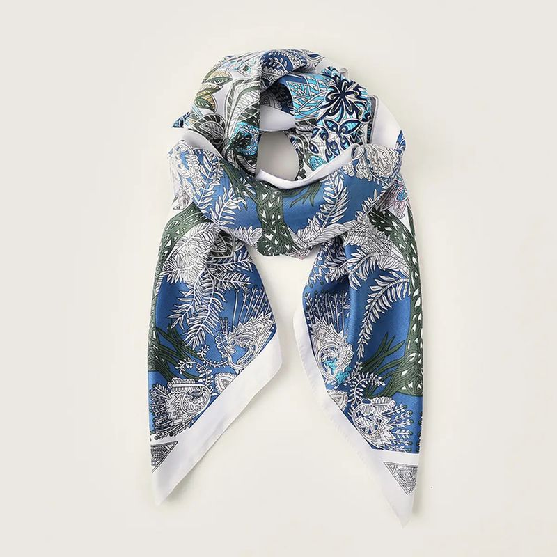 Vintage French Scarf Blue