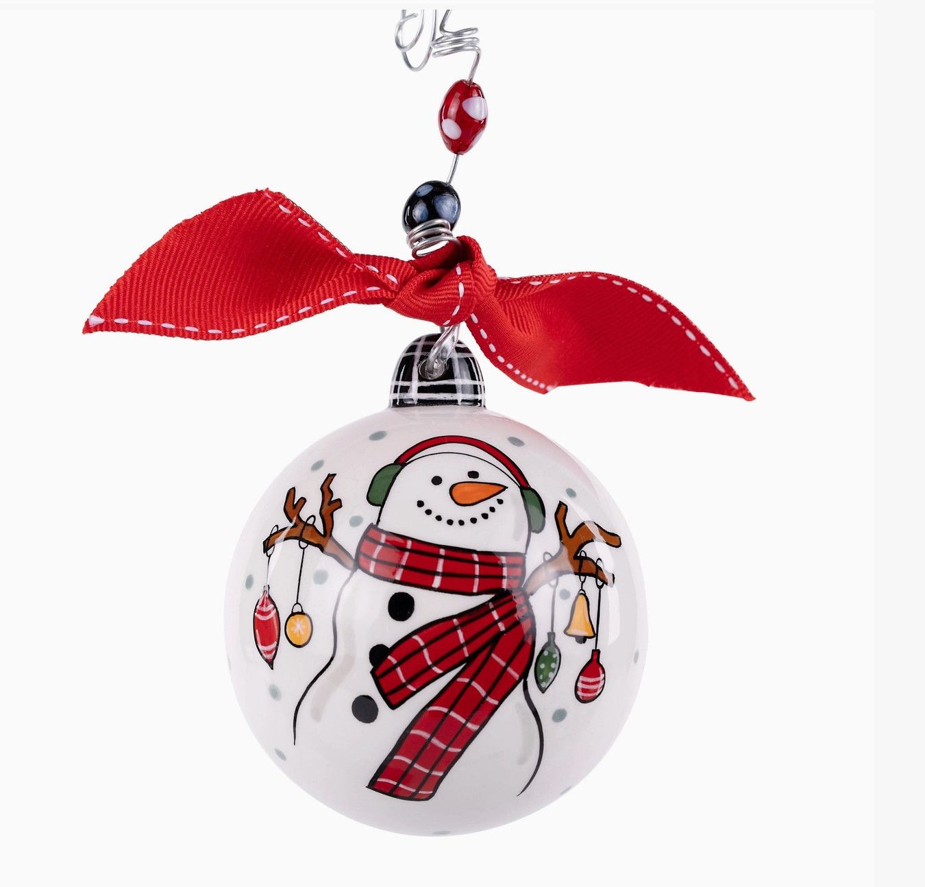 Snowman with Scarf Ornament
