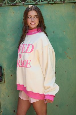 Saved By Grace Mock Neck Sweatshirt