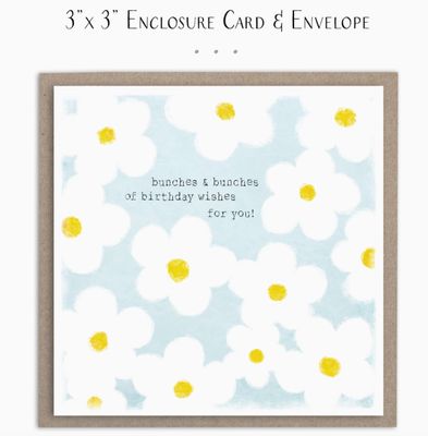Enclosure Card | Bunches fo Birthday Wishes