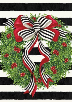 Garden Flag | Holiday Stripes