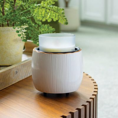 Crock Candle Warmer Golden Ridges
