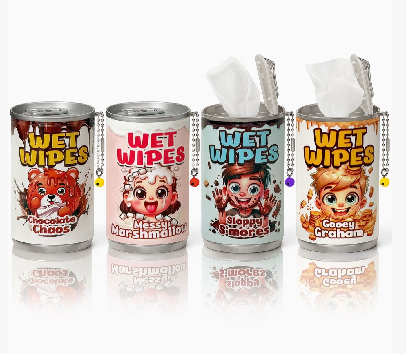 Wipezies Mini Can Clip N Go Mini Wipes, Color: Gooey Graham