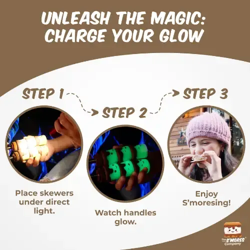 Glow-in-the-Dark S'mores Roasting Stick Set