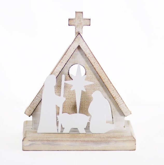 Bethlehem Nativity Antique White