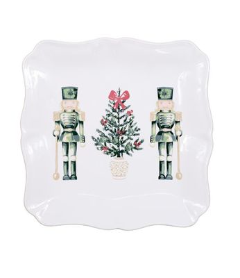 Watercolor Nutcracker Square Platter