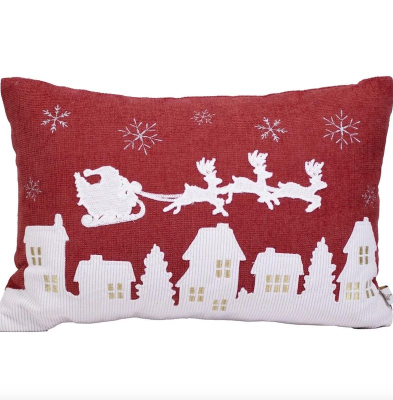 Santa's Sleigh Pillow
