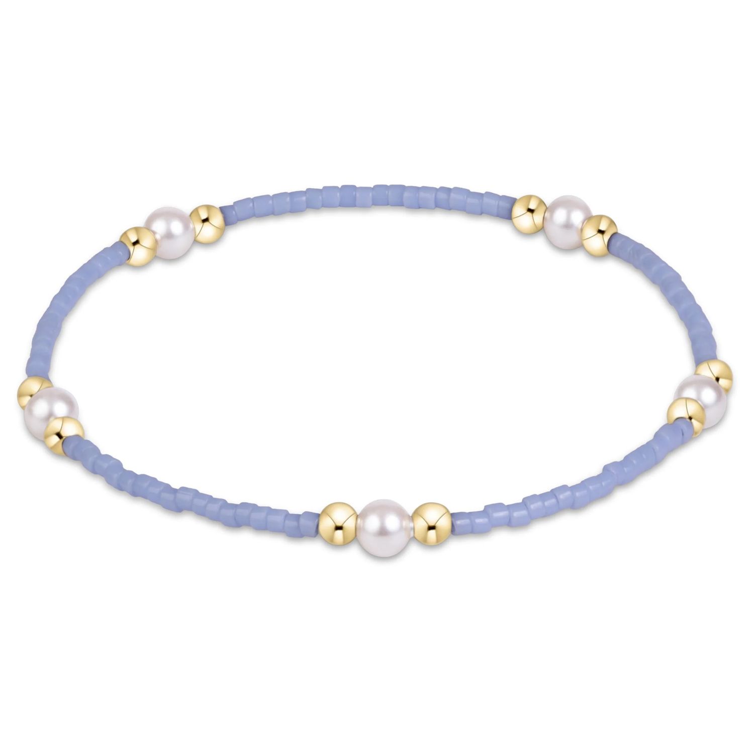 Gameday Hope Purpose Pearl Bracelet Light Blue