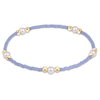 Gameday Hope Purpose Pearl Bracelet Light Blue