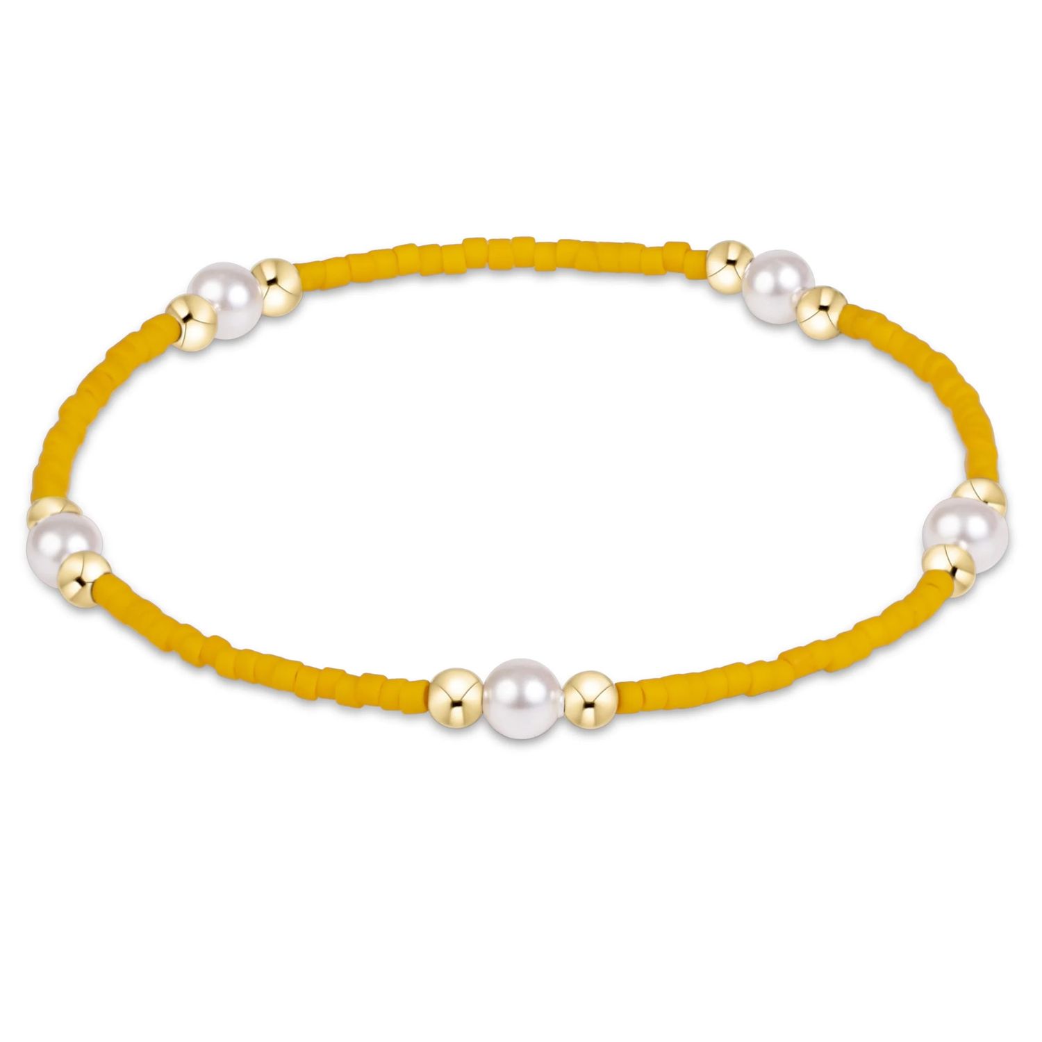 Gameday Hope Purpose Pearl Bracelet Golden Yellow