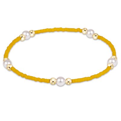 Gameday Hope Purpose Pearl Bracelet Golden Yellow