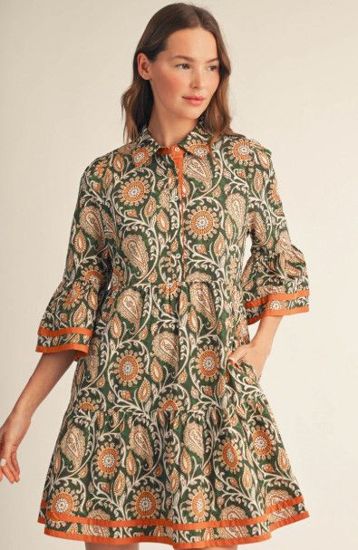 The Evie Dress, Color: Brown, Size: S