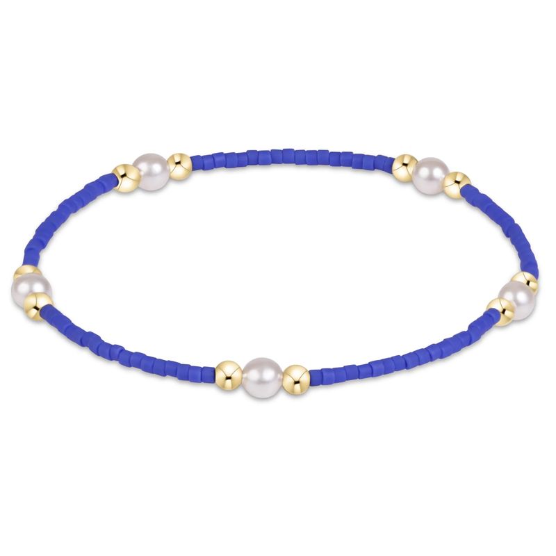 Gameday Hope Purpose Pearl Bracelet Blue
