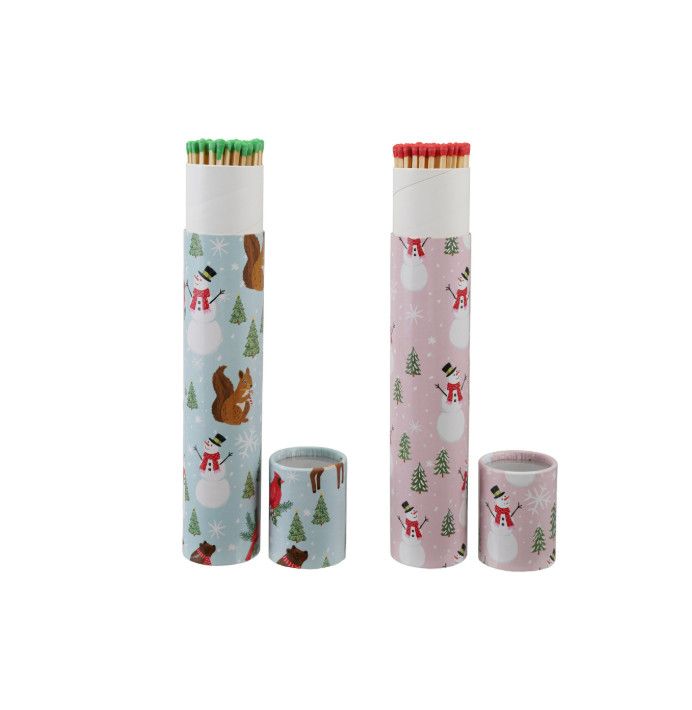 Holiday Fireplace Matches in Tube | Blue
