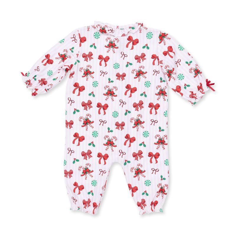 Angel Dear Bows/ Candy Cane Romper