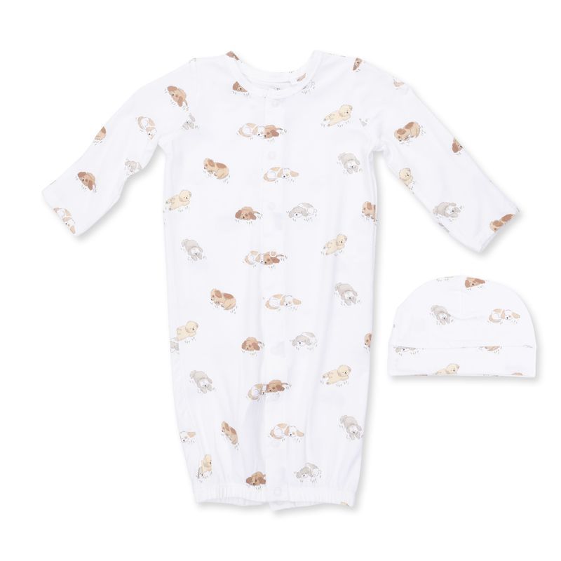 Angel Dear Puppy Snuggles Gown &amp; Hat Set